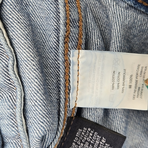 J Crew Denim Trucker Jacket Extra Small - Picture 8 of 9